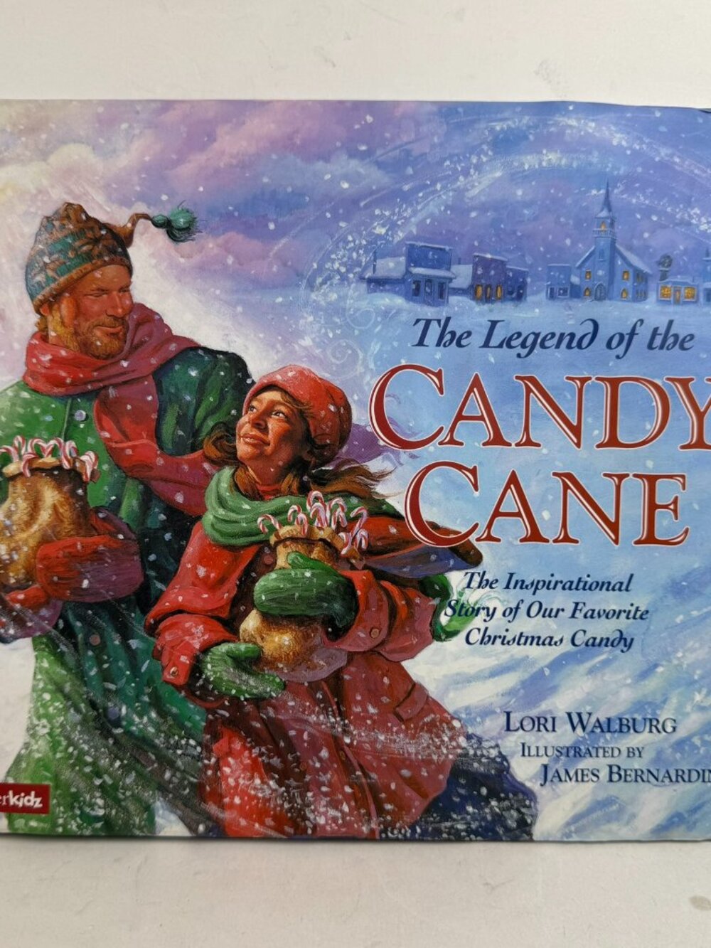 The Legend of the Candy Cane Lori Walburg Christmas Book HC ISBN 0-310-21247-2